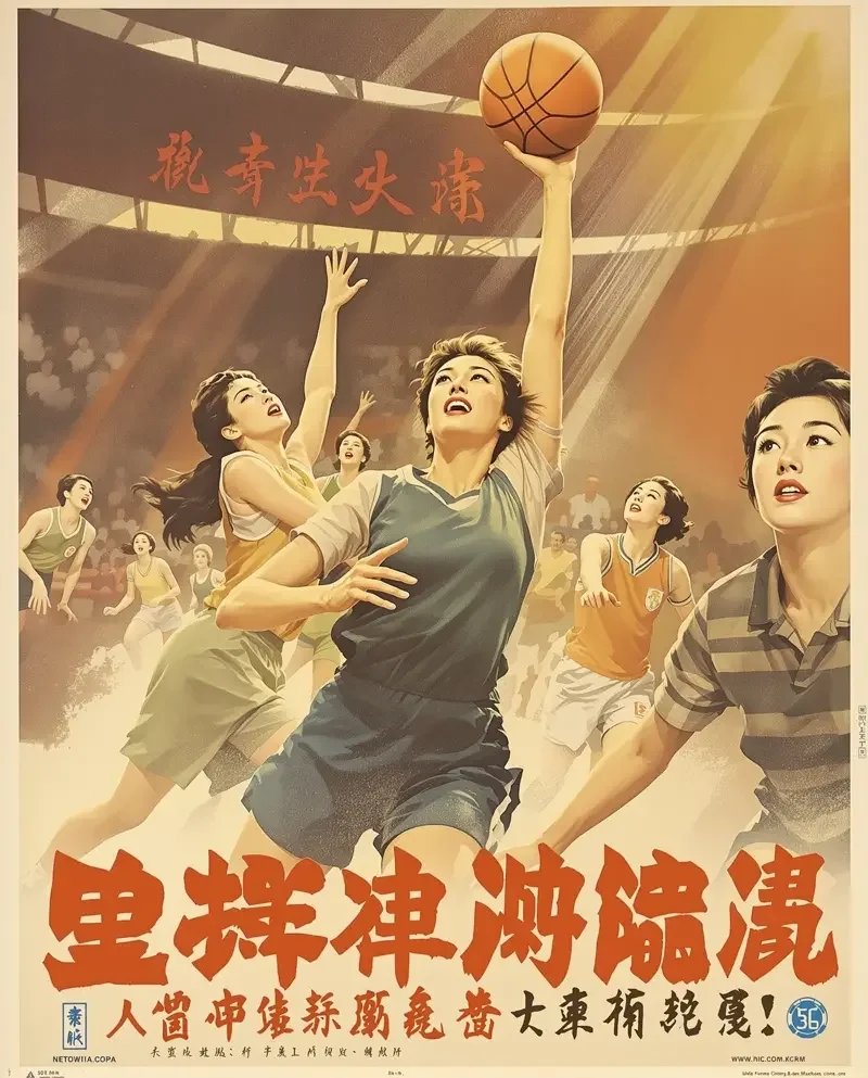绝版海报 女篮五号 · 1957